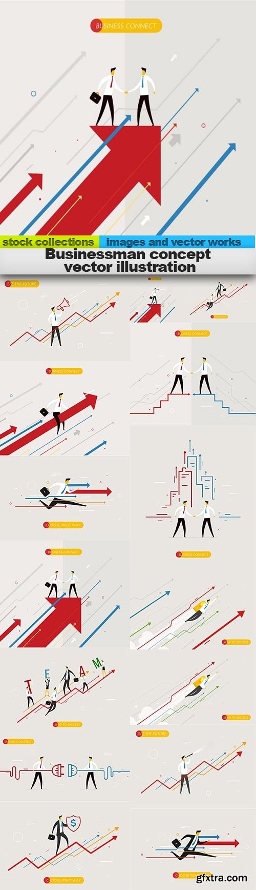 Businessman concept vector illustration, 15 x EPS