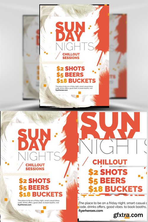 Feather Series - Sunday Night Flyer Template