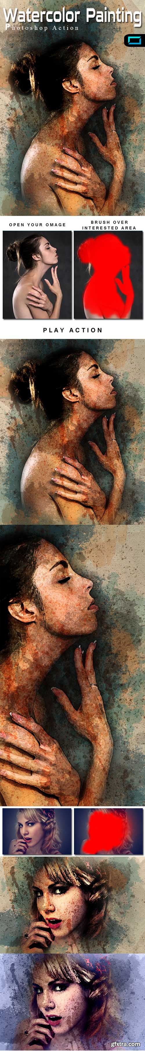 GR - Watercolor Painting Photoshop Action 20062177