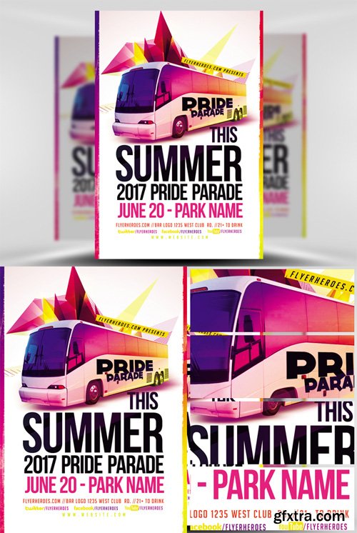 Pride Parade Flyer Template V3 Pride Parade Flyer Template V3