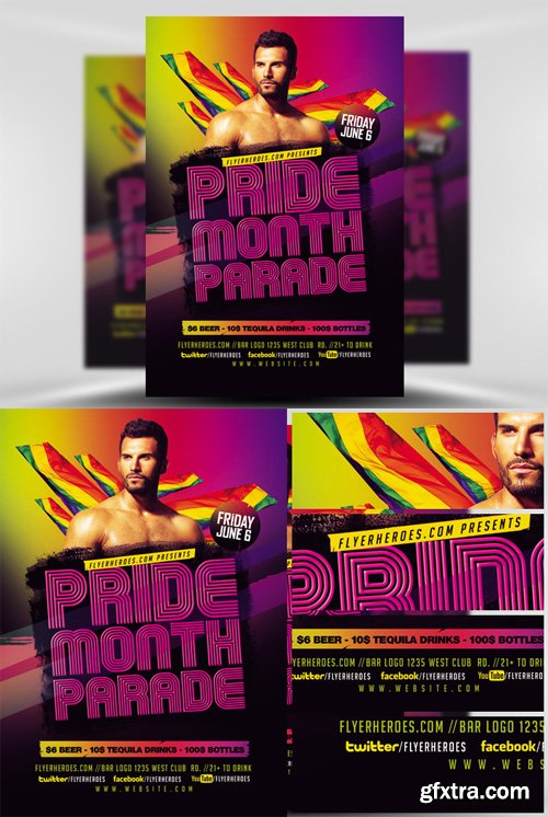 Pride Parade Flyer Template V2 Pride Parade Flyer Template V2