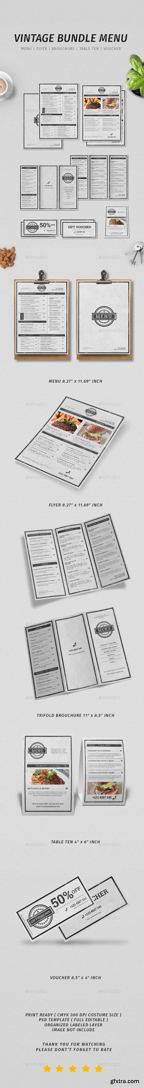 GR - Vintage Menu Bundle 19679029
