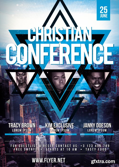 Christian Conference - Premium A5 Flyer Template Christian Conference - Premium A5 Flyer Template
