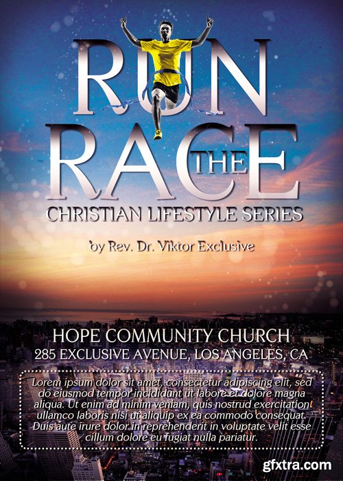 Run the Race - Premium A5 Flyer Template