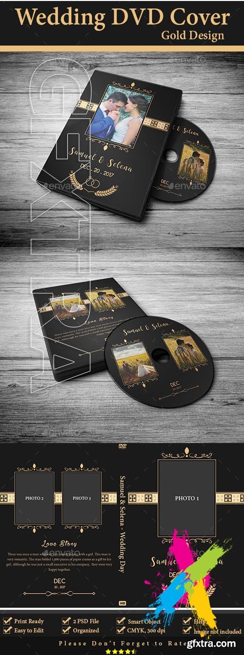 GR - Wedding DVD Cover - Gold Design 20006179