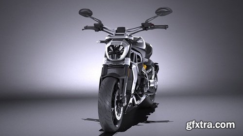 Ducati X-Diavel 2016 3d Model