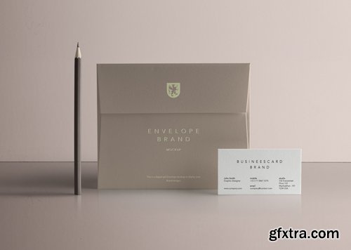 Psd Envelope Card Brand Mockup Psd Envelope Card Brand Mockup