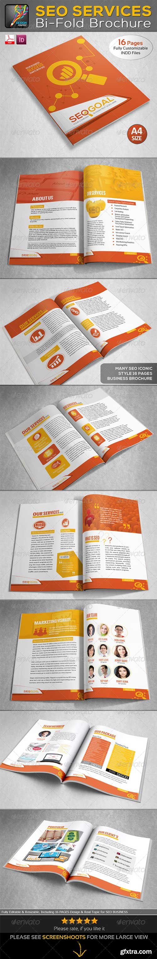 Graphicriver - SEO Goal : SEO Services Bi-fold Brochure 6574493