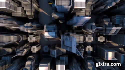 MA - Cybernetic City With Futuristic Buildings