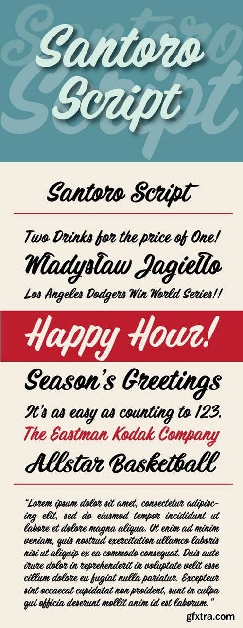 Santoro Script Font Family