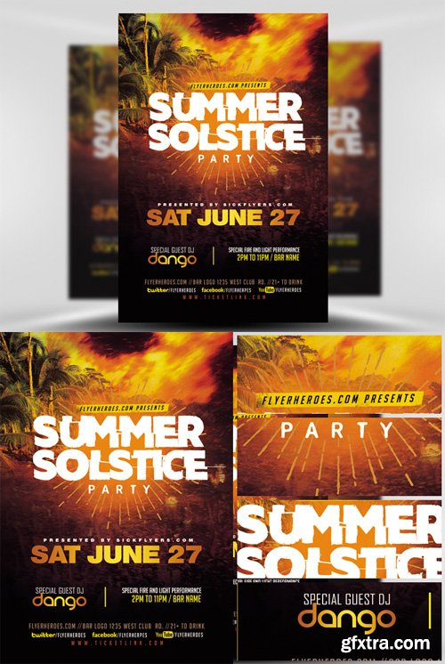 Summer Solstice V2 Flyer Template