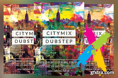 CM - City Mix Dubstep Flyer 1512764