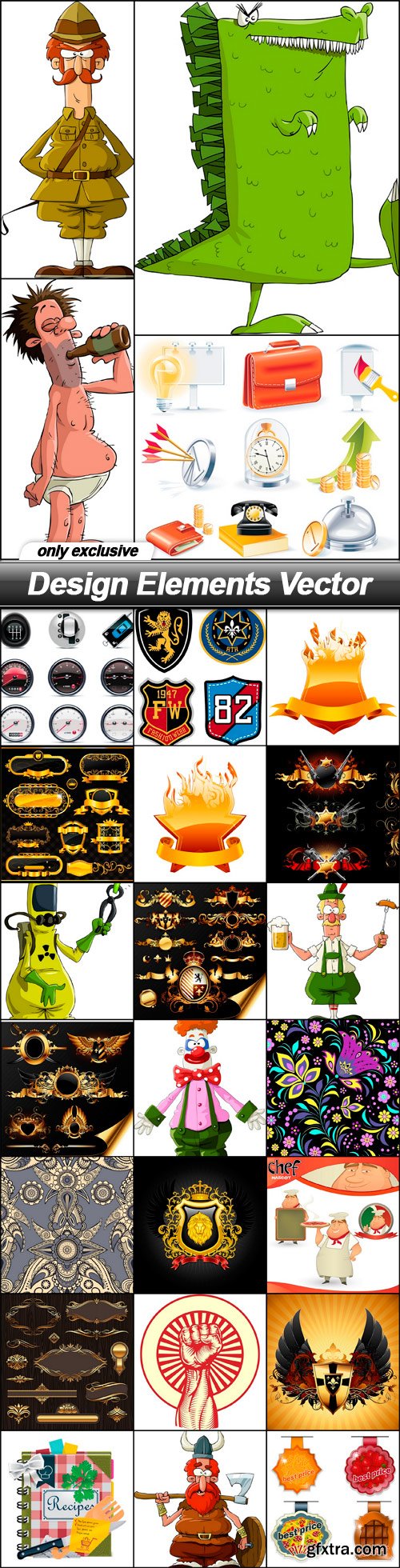 Design Elements Vector - 25 EPS
