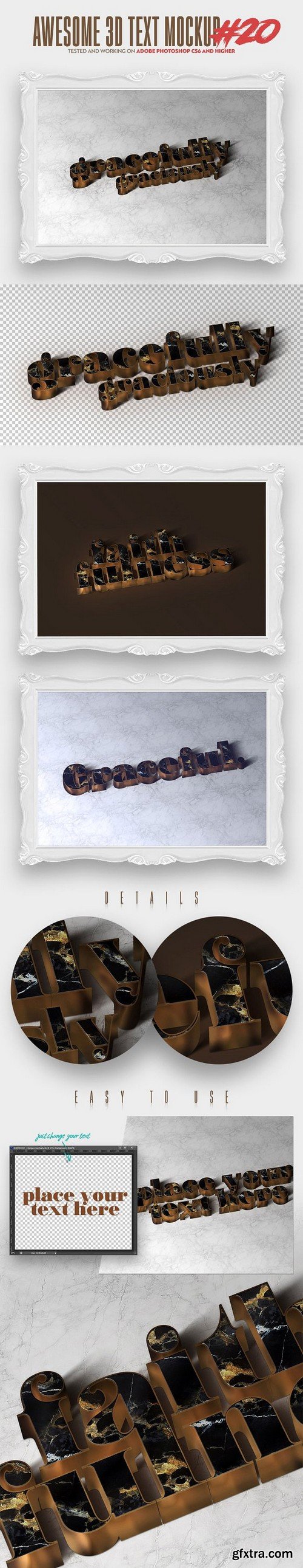 CM - Awesome 3D Text Mockup Bundle 1472462 CM - Awesome 3D Text Mockup Bundle 1472462