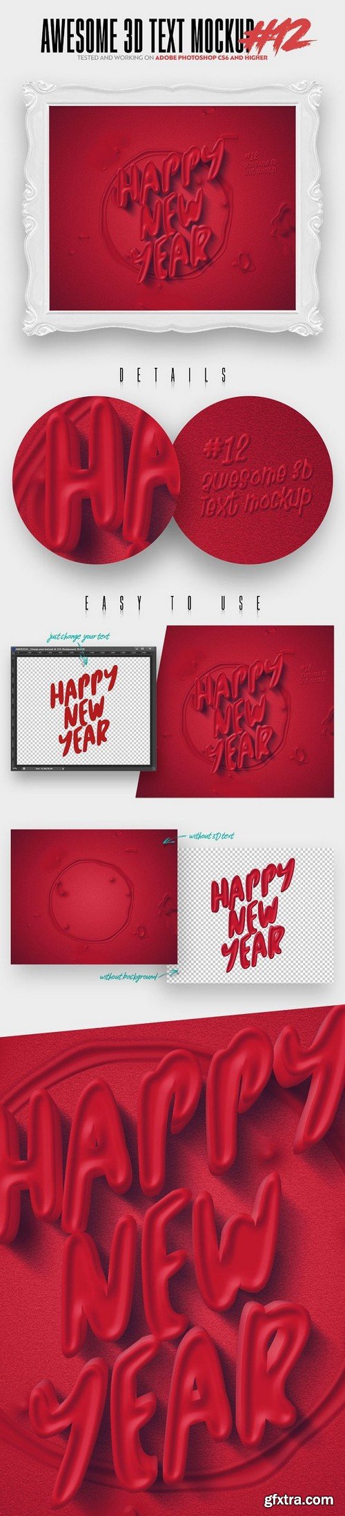 CM - Awesome 3D Text Mockup Bundle 1472462 CM - Awesome 3D Text Mockup Bundle 1472462