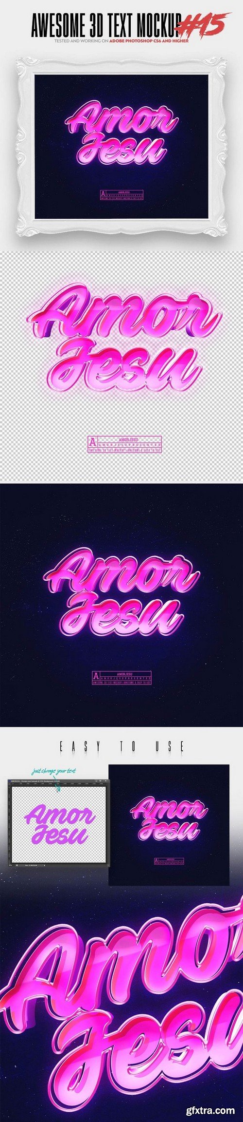 CM - Awesome 3D Text Mockup Bundle 1472462 CM - Awesome 3D Text Mockup Bundle 1472462