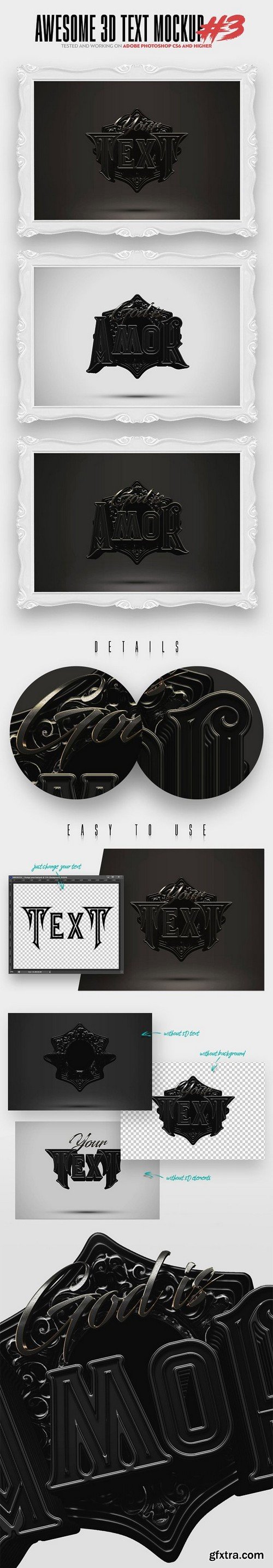 CM - Awesome 3D Text Mockup Bundle 1472462 CM - Awesome 3D Text Mockup Bundle 1472462