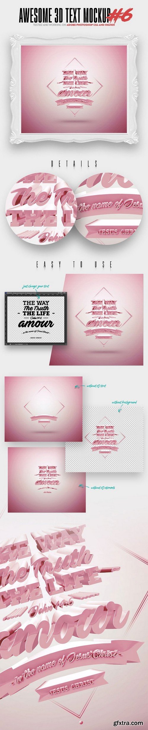 CM - Awesome 3D Text Mockup Bundle 1472462 CM - Awesome 3D Text Mockup Bundle 1472462