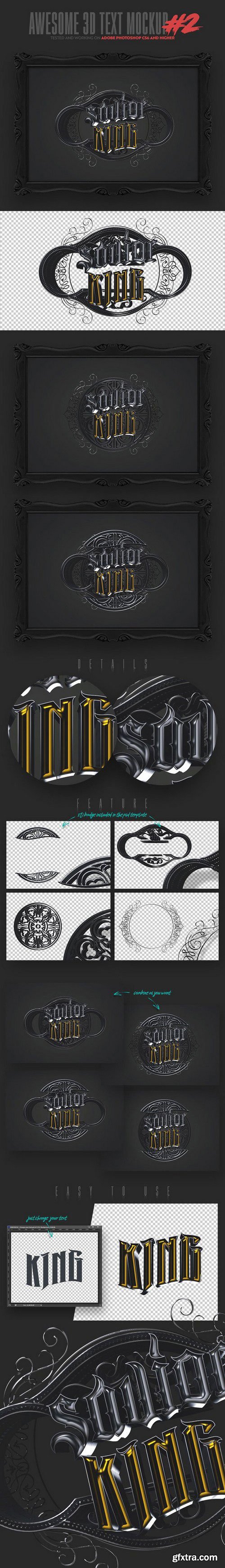 CM - Awesome 3D Text Mockup Bundle 1472462 CM - Awesome 3D Text Mockup Bundle 1472462