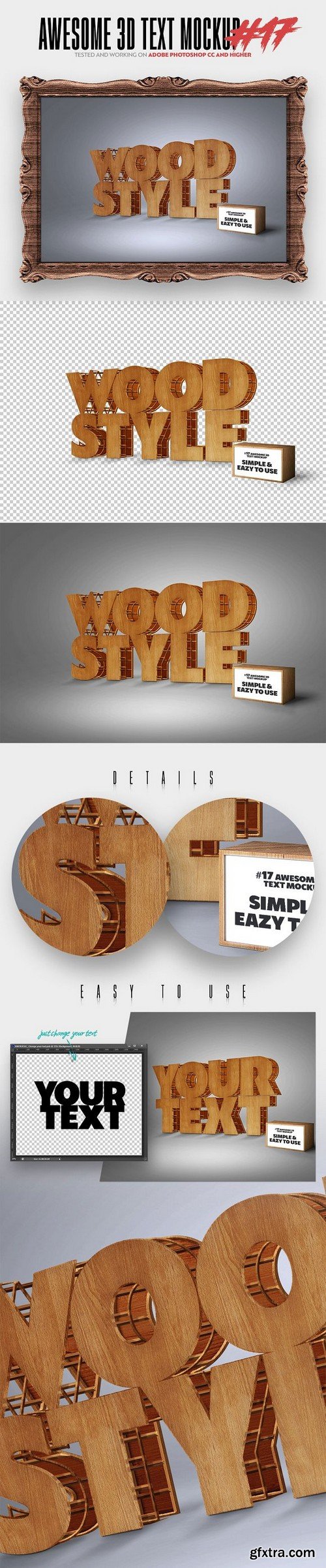 CM - Awesome 3D Text Mockup Bundle 1472462 CM - Awesome 3D Text Mockup Bundle 1472462