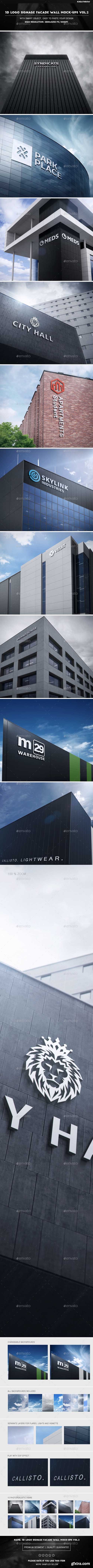 GR - 3D Logo Signage Facade Wall Mock-Ups Vol.2 20086646 GR - 3D Logo Signage Facade Wall Mock-Ups Vol.2 20086646