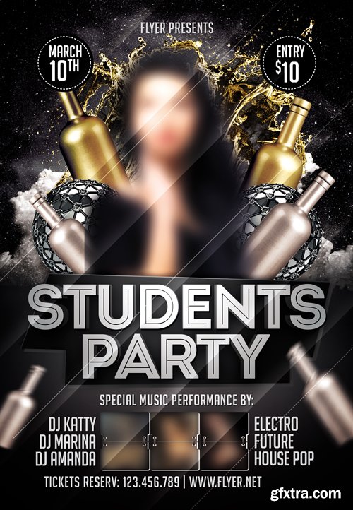 Students Night - Premium Flyer Template Students Night - Premium Flyer Template