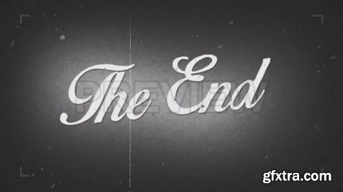 MA - The End Old Film Background MA - The End Old Film Background