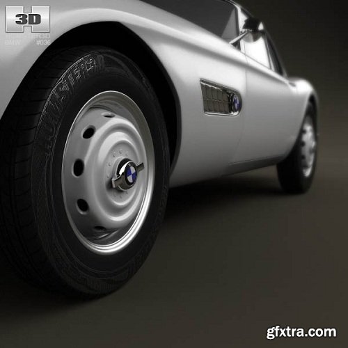 BMW 507 coupe 1959 3D model