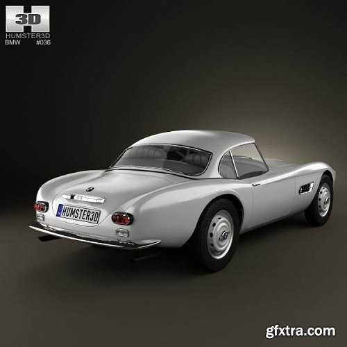 BMW 507 coupe 1959 3D model