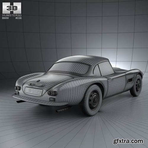 BMW 507 coupe 1959 3D model