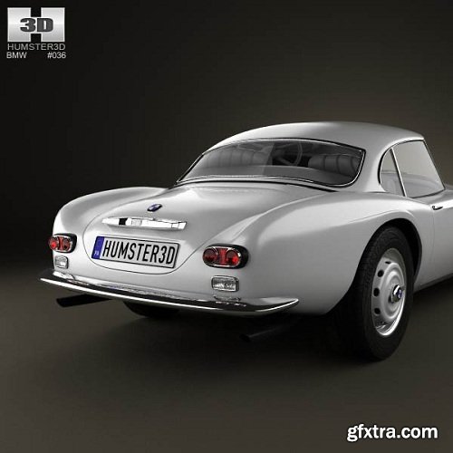 BMW 507 coupe 1959 3D model