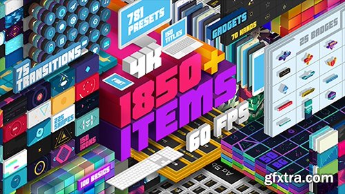 Videohive Big Pack of Elements 19888878 V2 (With 6 June 17)