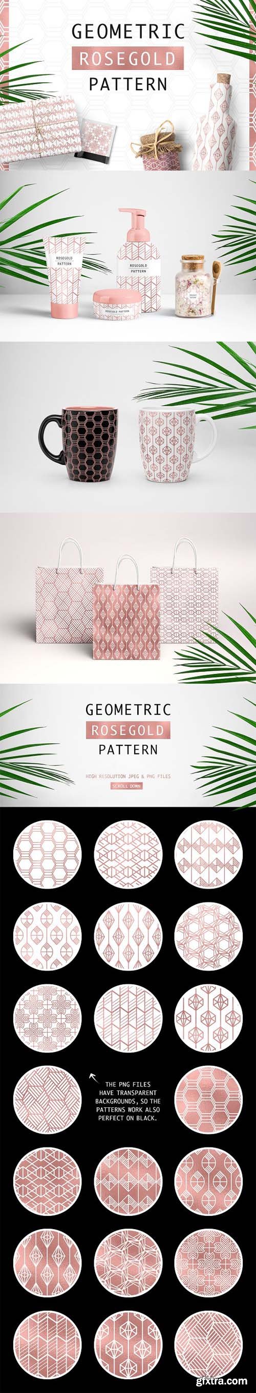 Geometric Rosegold Pattern Geometric Rosegold Pattern