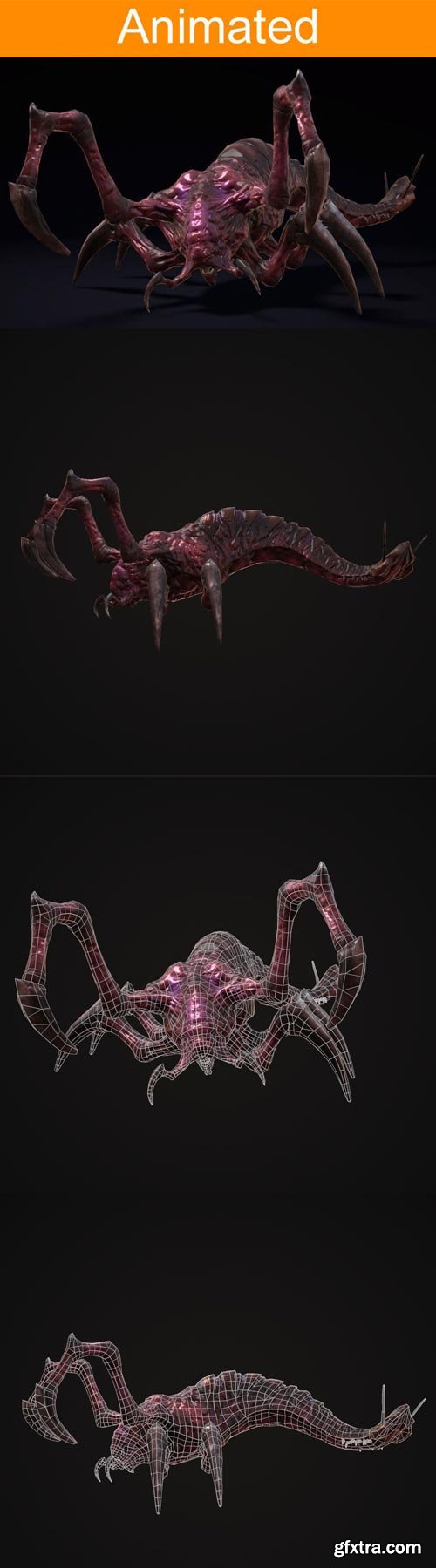Creature Nasty VR / AR / low-poly 3D model