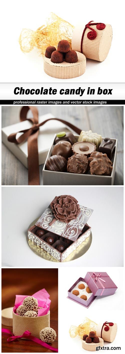 Chocolate candy in box - 5 UHQ JPEG