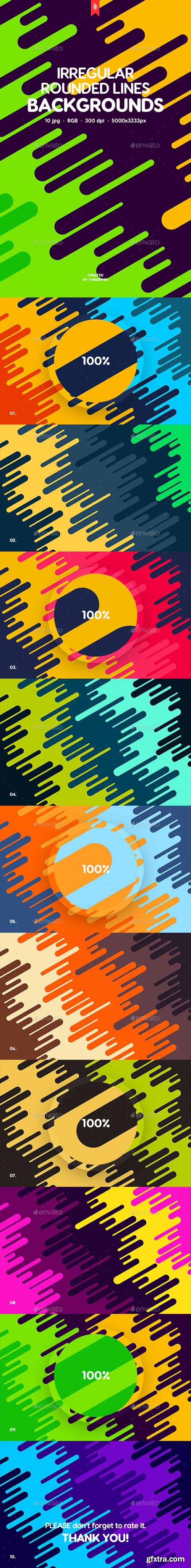 GR - Flat Irregular Rounded Lines Backgrounds 20151097 GR - Flat Irregular Rounded Lines Backgrounds 20151097