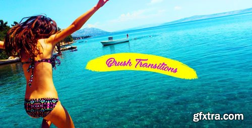 Brush Transitions & Slideshow - After Effects