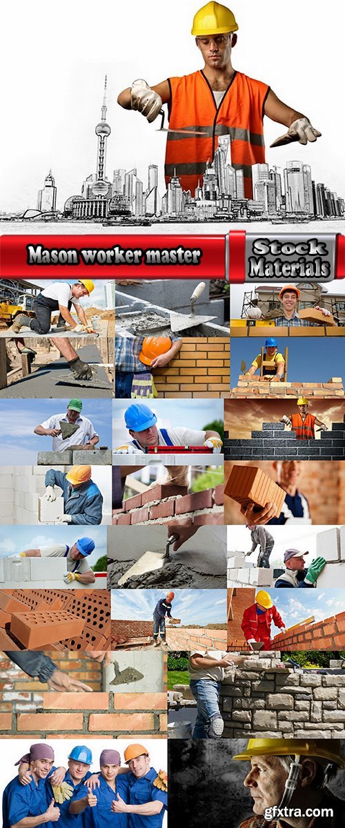 Mason worker master masonry brick stone wall 23 HQ Jpeg
