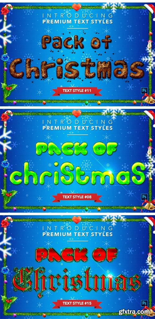 CM 1559266 - Christmas Pack #1 - Text Styles