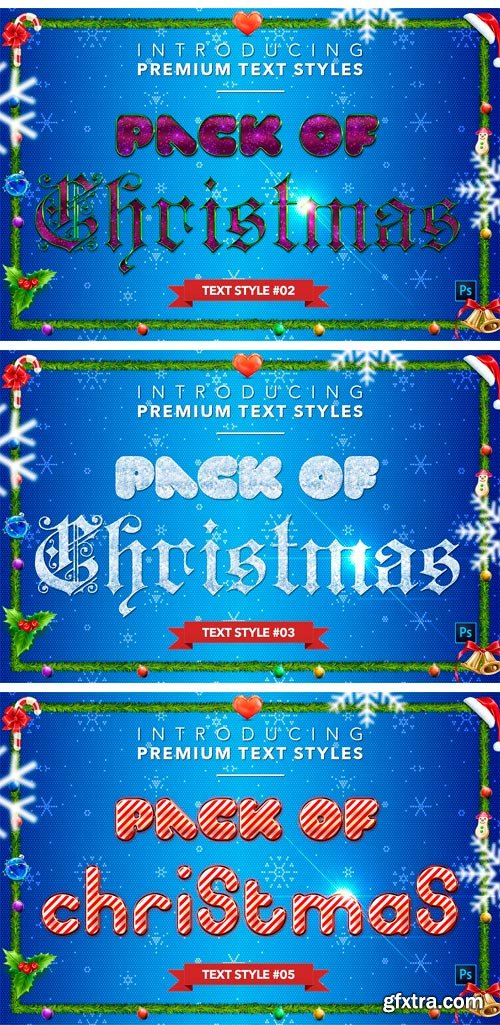 CM 1559266 - Christmas Pack #1 - Text Styles