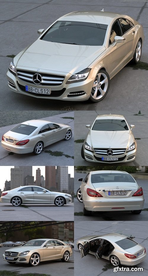 Mercedes CLS 2012 3d Model