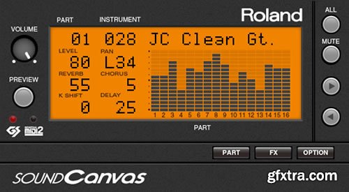 โปรแกรม roland virtual sound canvas mac