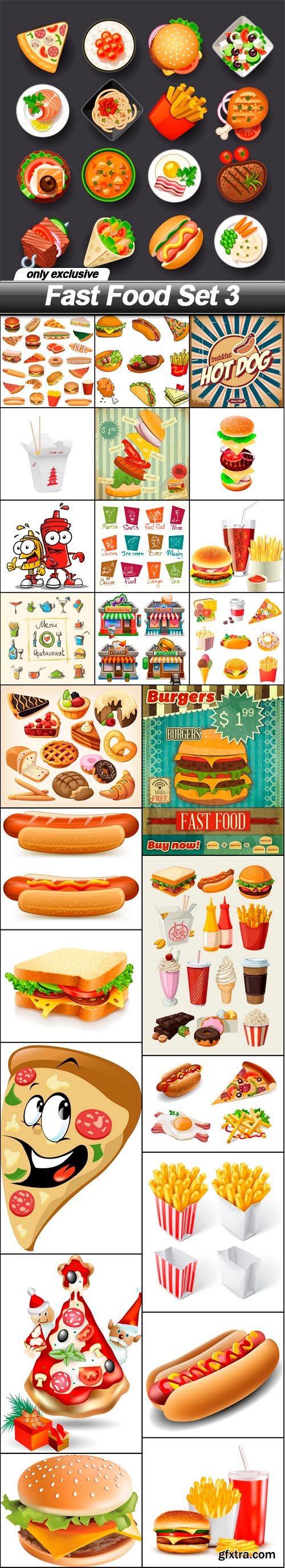 Fast Food Set 3 - 25 EPS
