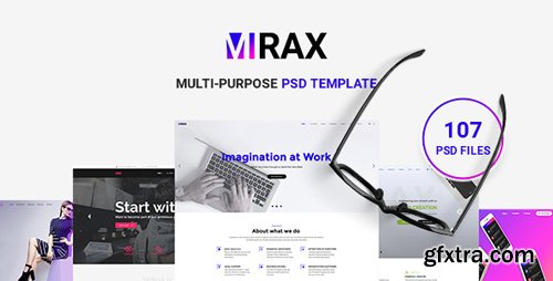 ThemeForest - Mirax - Multipurpose Creative, Corporate, Portfolio, Blog PSD Template 19865384