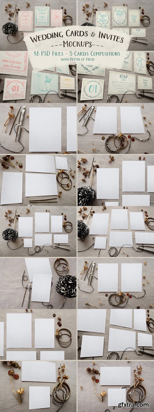 Rustic Wedding Invitation Mockup Rustic Wedding Invitation Mockup