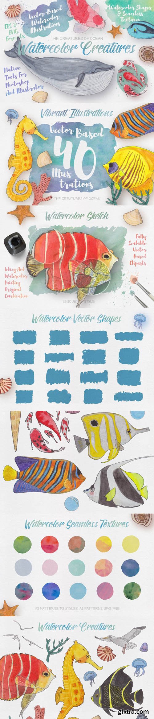 Watercolor Creatures vol. 3