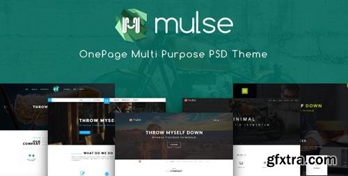 ThemeForest - Mulse - Multi Purpose PSD OnePage Template 20106086