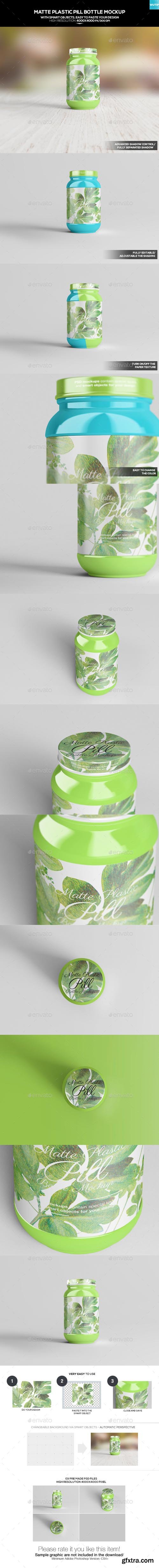 GR - Matte Plastic Pill Bottle Mockup 20182987 GR - Matte Plastic Pill Bottle Mockup 20182987