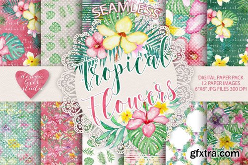 Tropical digital paper I Tropical digital paper I
