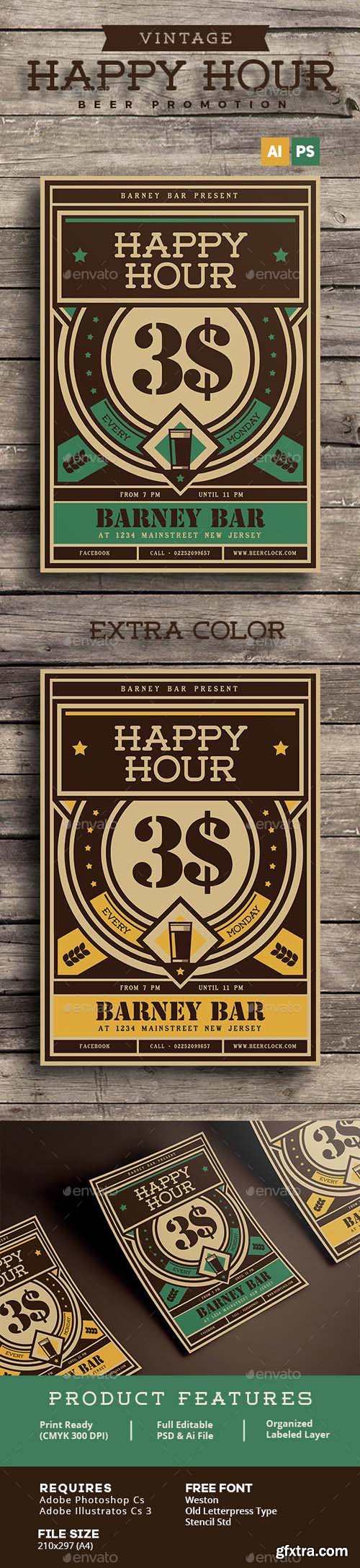 GR - Vintage Happy Hour Beer Promotion 15328385 GR - Vintage Happy Hour Beer Promotion 15328385